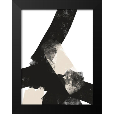 Nordic No. 1 Black Modern Wood Framed Art Print by Wong, Brandon