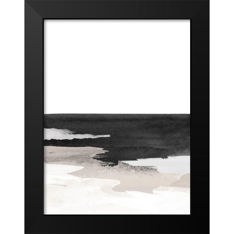 Nordic Landscape No. 1 Black Modern Wood Framed Art Print by Wong, Brandon