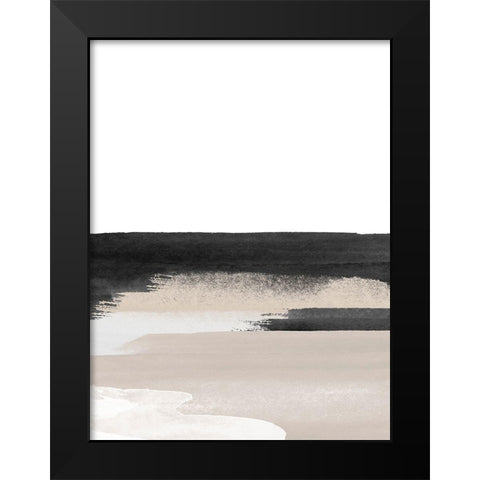 Nordic Landscape No. 2 Black Modern Wood Framed Art Print by Wong, Brandon