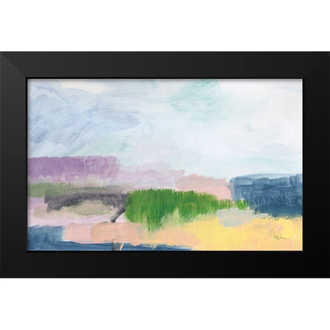 In The Desert Quiet 1 Black Modern Wood Framed Art Print by Weiss, Jan