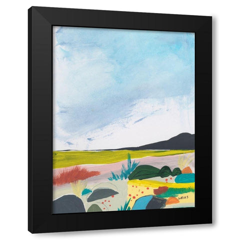 Leaving Behind 2 Black Modern Wood Framed Art Print with Double Matting by Weiss, Jan