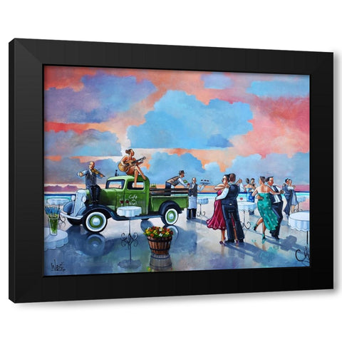 Sundowner II Black Modern Wood Framed Art Print by West, Ronald