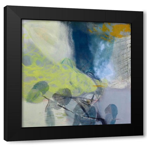 Clearing Space Black Modern Wood Framed Art Print by Walther, Jayne