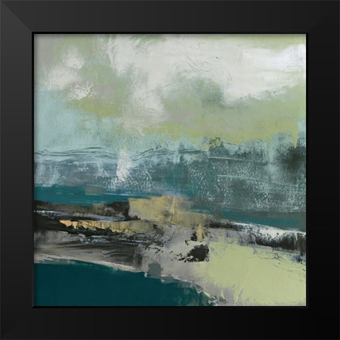 Ebb and Flow Black Modern Wood Framed Art Print by Walther, Jayne