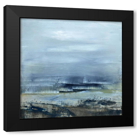 Settling into Presence Black Modern Wood Framed Art Print by Walther, Jayne