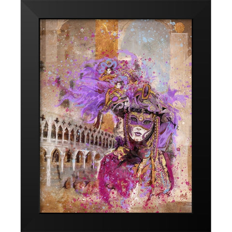 Venice 3 Black Modern Wood Framed Art Print by Wiley, Marta