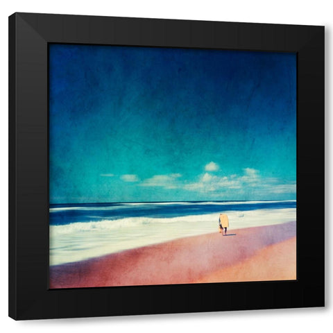 Summer Days No. 2 Black Modern Wood Framed Art Print by Wustenhagen, Dirk