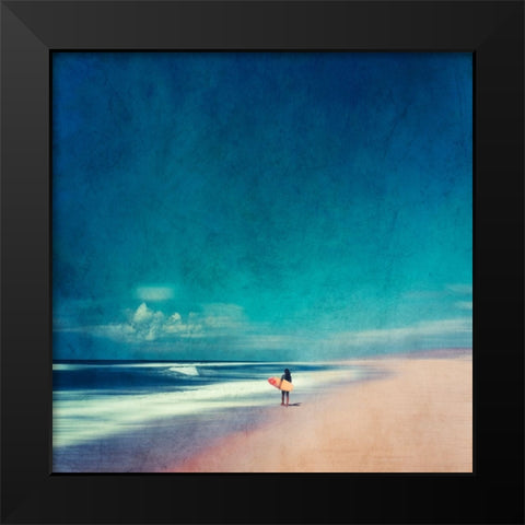 Summer Days No. 1 Black Modern Wood Framed Art Print by Wustenhagen, Dirk