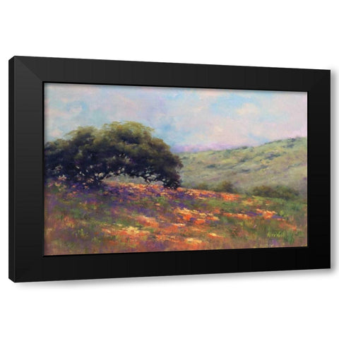 Poppy Hill Black Modern Wood Framed Art Print by Weil, Alice