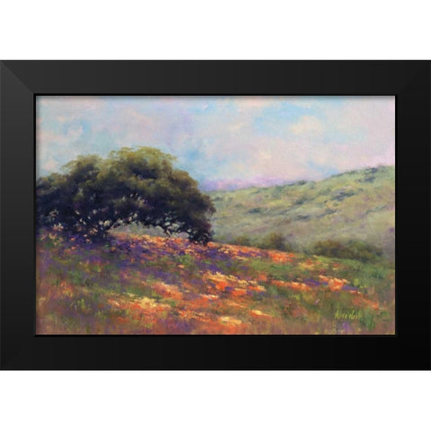 Poppy Hill Black Modern Wood Framed Art Print by Weil, Alice