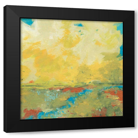 Earth and Sky Black Modern Wood Framed Art Print by Weiss, Jan