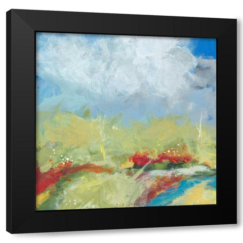 Terra Verde Black Modern Wood Framed Art Print by Weiss, Jan