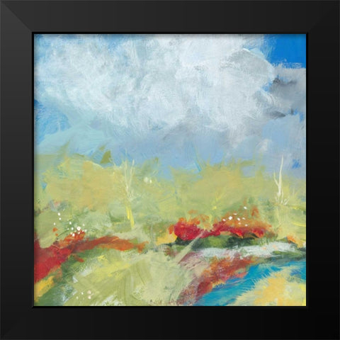 Terra Verde Black Modern Wood Framed Art Print by Weiss, Jan