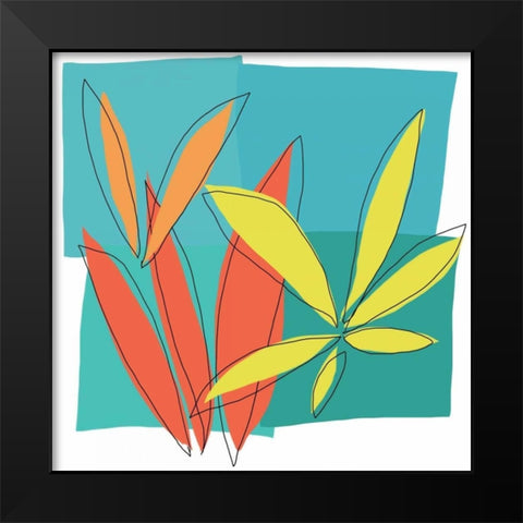 Grasses I Black Modern Wood Framed Art Print by Weiss, Jan