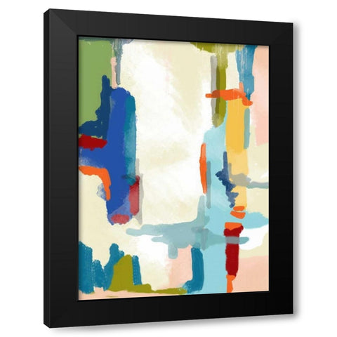 Deconstructed Landscape 1 Black Modern Wood Framed Art Print by Weiss, Jan