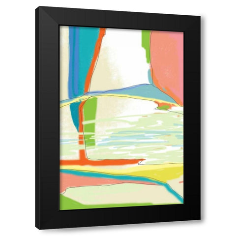 Deconstructed Landscape 3 Black Modern Wood Framed Art Print by Weiss, Jan