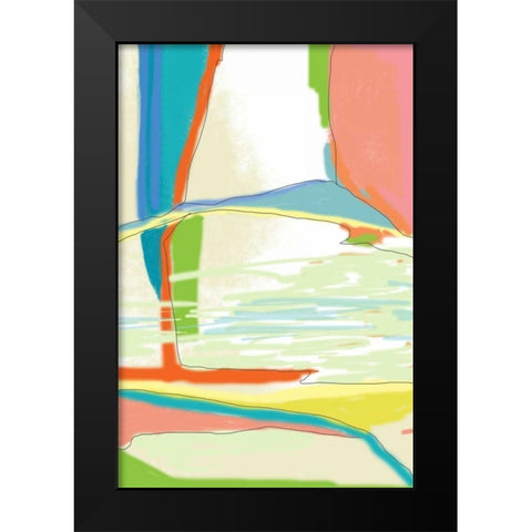 Deconstructed Landscape 3 Black Modern Wood Framed Art Print by Weiss, Jan