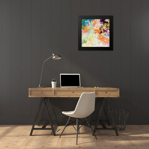 Lunar Freefall 1 Black Modern Wood Framed Art Print by Weiss, Jan