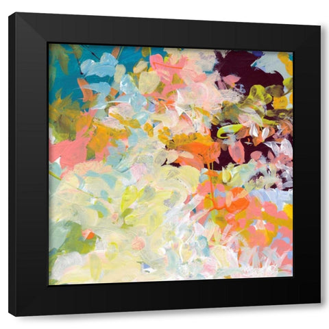 Lunar Freefall 1 Black Modern Wood Framed Art Print by Weiss, Jan