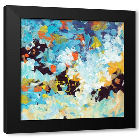 Lunar Freefall 2 Black Modern Wood Framed Art Print with Double Matting by Weiss, Jan