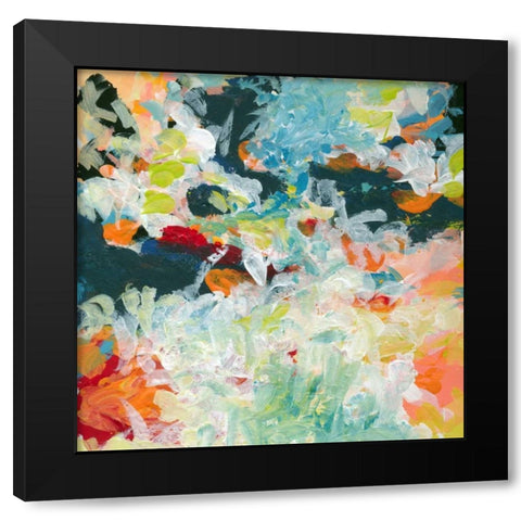 Lunar Freefall 3 Black Modern Wood Framed Art Print with Double Matting by Weiss, Jan