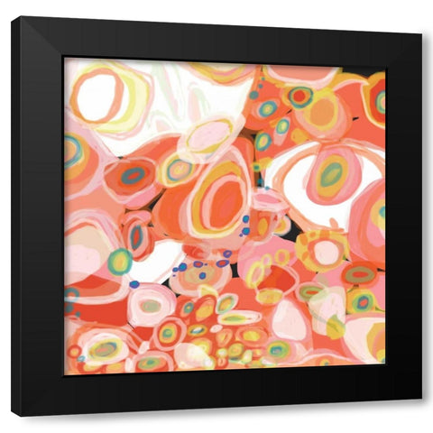 Watermelon Cocktail Black Modern Wood Framed Art Print with Double Matting by Weiss, Jan