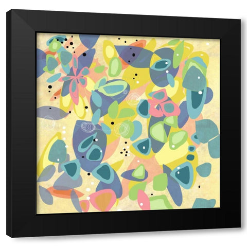 Falling on Water 1 Black Modern Wood Framed Art Print by Weiss, Jan