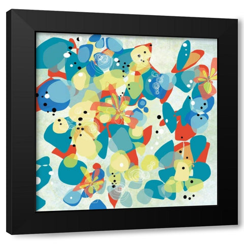 Falling on Water 2 Black Modern Wood Framed Art Print with Double Matting by Weiss, Jan