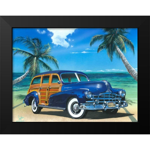 Blue Lagoon Black Modern Wood Framed Art Print by Westmoreland, Scott