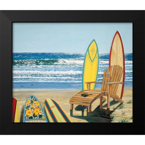Board Meeting Black Modern Wood Framed Art Print by Westmoreland, Scott