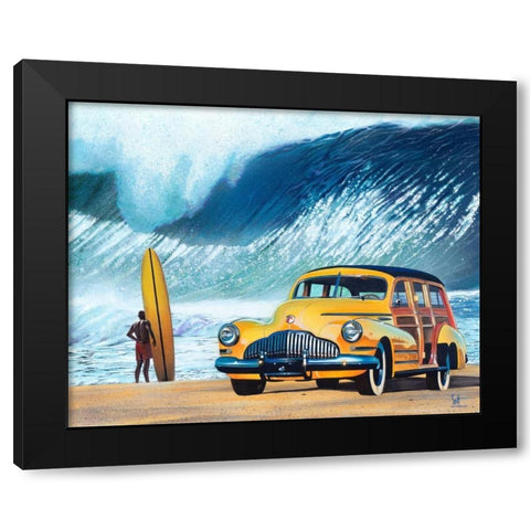 Buttercup Buick Black Modern Wood Framed Art Print with Double Matting by Westmoreland, Scott