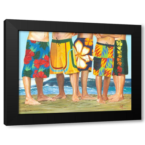 Casual Friday Black Modern Wood Framed Art Print by Westmoreland, Scott