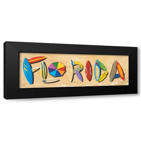 Florida Black Modern Wood Framed Art Print with Double Matting by Westmoreland, Scott
