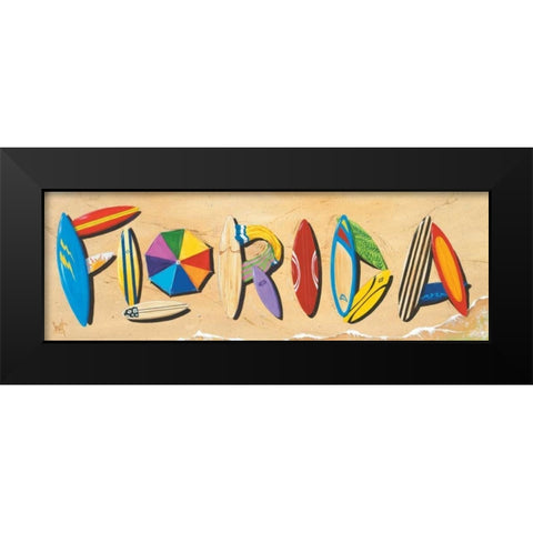 Florida Black Modern Wood Framed Art Print by Westmoreland, Scott