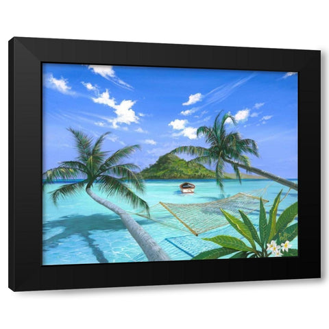 Furlough Day Black Modern Wood Framed Art Print with Double Matting by Westmoreland, Scott