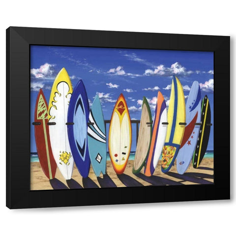 Group Hug Black Modern Wood Framed Art Print with Double Matting by Westmoreland, Scott
