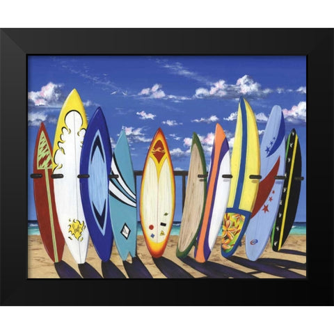 Group Hug Black Modern Wood Framed Art Print by Westmoreland, Scott