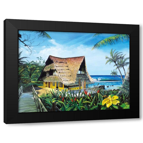 Hawaiian Hideaway Black Modern Wood Framed Art Print by Westmoreland, Scott