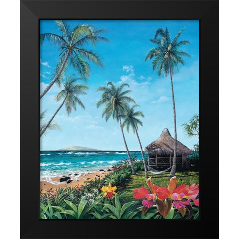 Maui Morning Black Modern Wood Framed Art Print by Westmoreland, Scott
