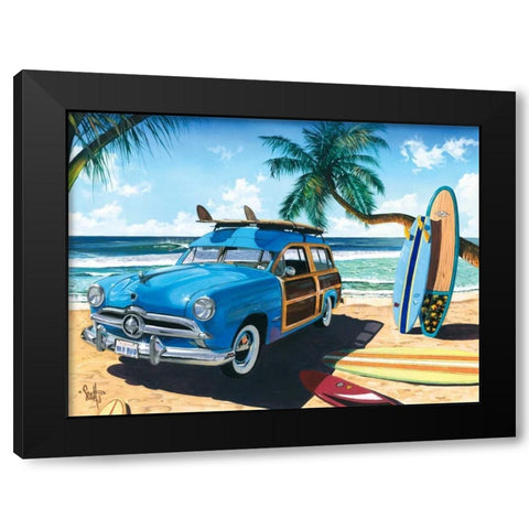 Old Friends Black Modern Wood Framed Art Print by Westmoreland, Scott