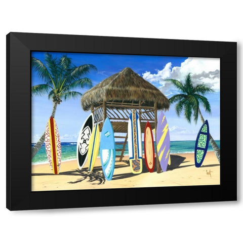 Our Gang Black Modern Wood Framed Art Print with Double Matting by Westmoreland, Scott