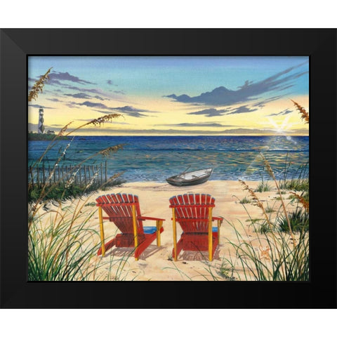 Outer Banks Sunrise Black Modern Wood Framed Art Print by Westmoreland, Scott