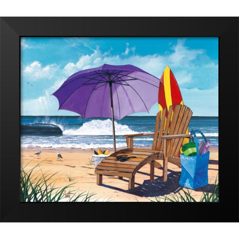 Shore Thing Black Modern Wood Framed Art Print by Westmoreland, Scott