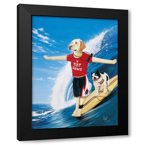 Top Dawg Black Modern Wood Framed Art Print with Double Matting by Westmoreland, Scott