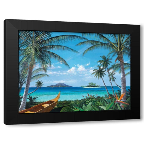 Tropic Travels Black Modern Wood Framed Art Print with Double Matting by Westmoreland, Scott
