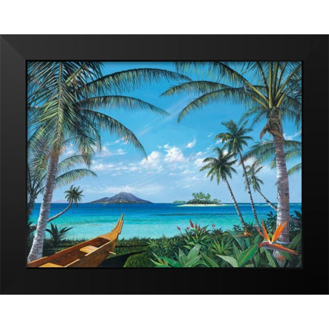 Tropic Travels Black Modern Wood Framed Art Print by Westmoreland, Scott