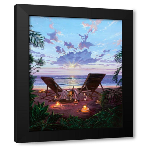 Two If by Sea Black Modern Wood Framed Art Print by Westmoreland, Scott