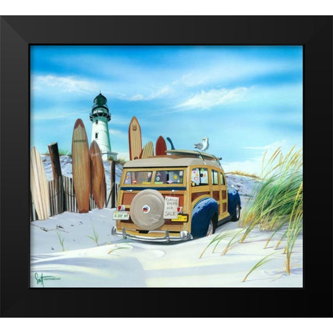 Gâ€™Day Mate Black Modern Wood Framed Art Print by Westmoreland, Scott