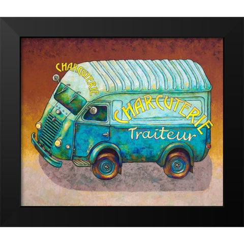 Van Ordinaire Charcuterie Black Modern Wood Framed Art Print by Wilson, Duncan