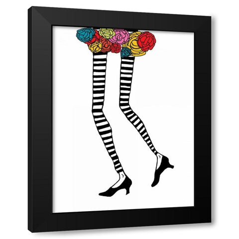 Skinny Legs 1 Black Modern Wood Framed Art Print by Weiss, Jan